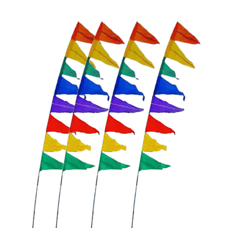 Outdoor custom beach flag double-sided printing factory straight hair